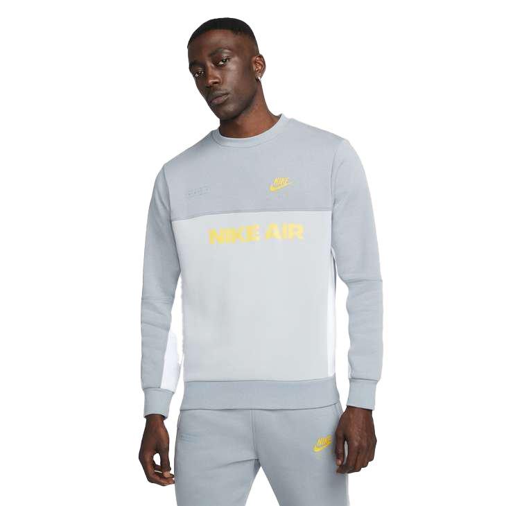 Mens nike air fleece crew best sale